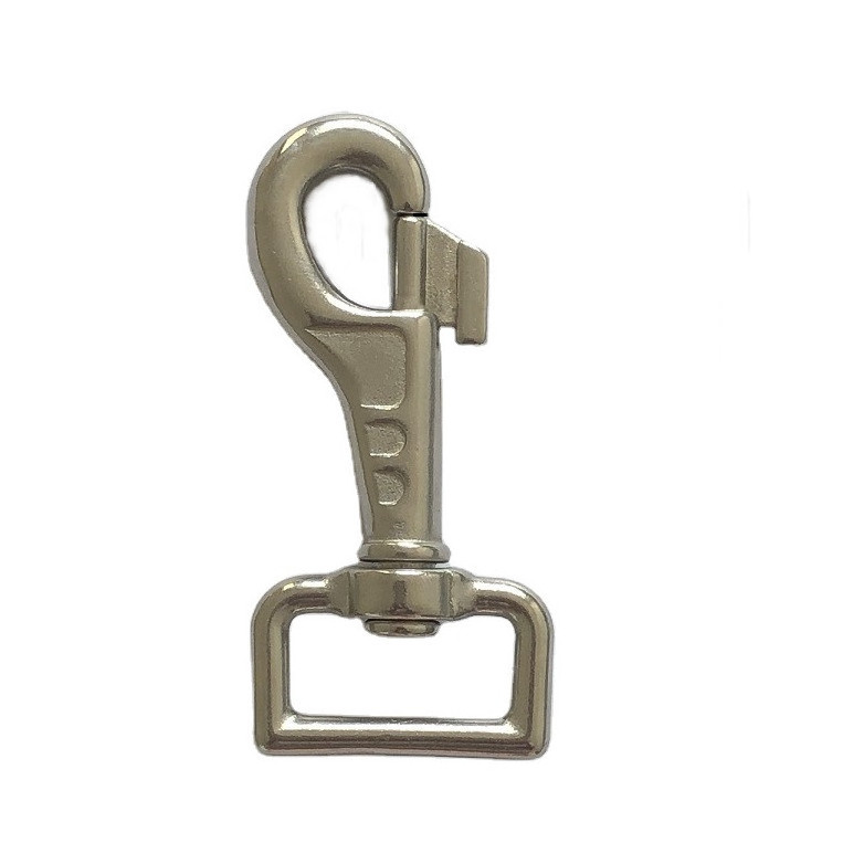 Stainless Steel Eye Bolt Swivel Square Keyring Snap End Hook