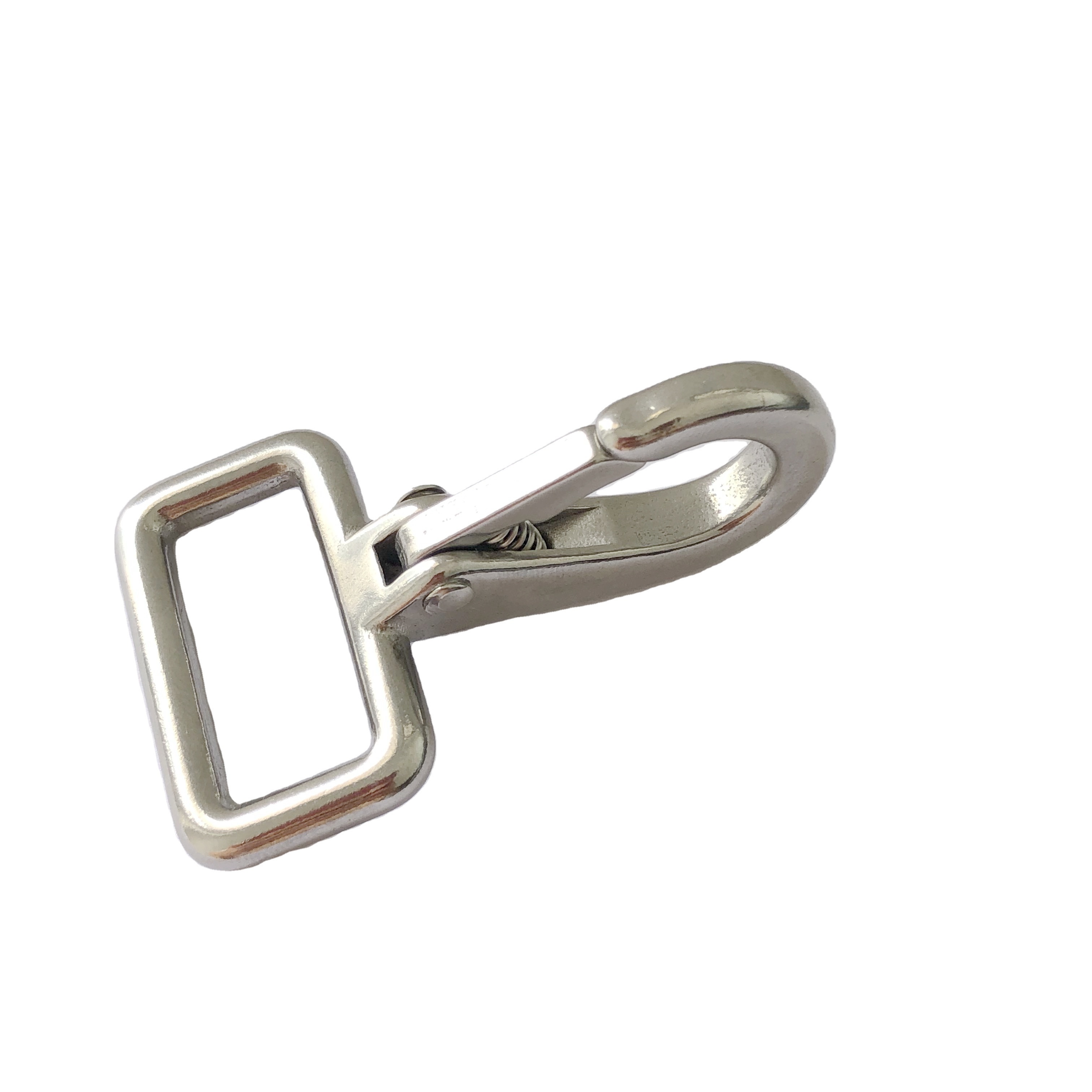 Stainless Steel Eye Bolt Swivel Square Keyring Snap End Hook