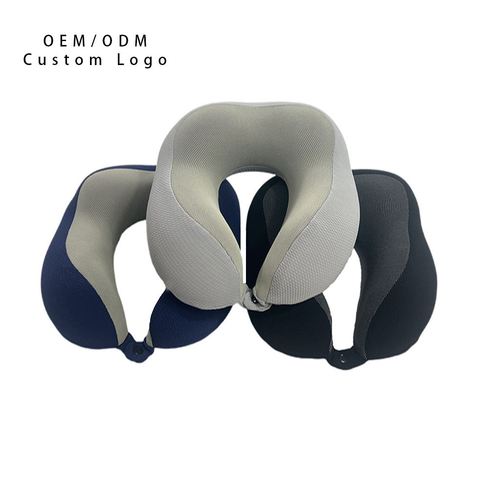 Premium Custom Logo Memory Foam Neck Brace Support Orthopedic Travel Pillow