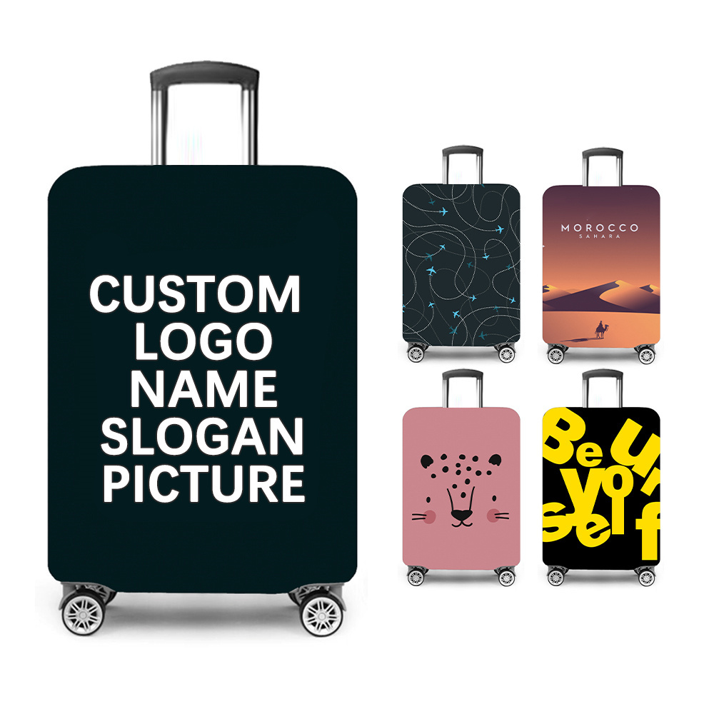 Custom Diy Pattern Sizes Printed Foldable Personalised Luggage Maleta Suitcase Protector Cover