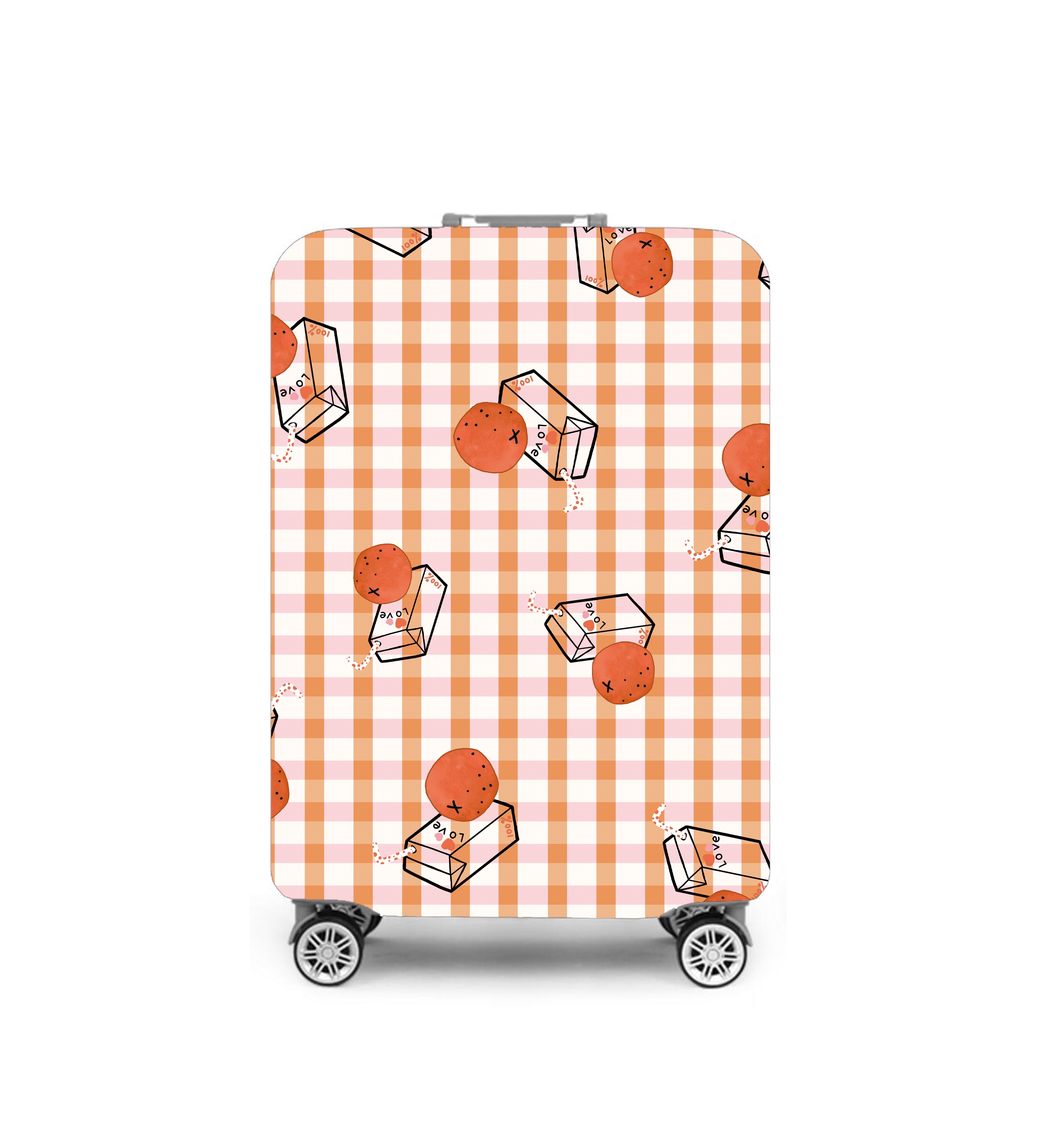 Custom Diy Pattern Sizes Printed Foldable Personalised Luggage Maleta Suitcase Protector Cover