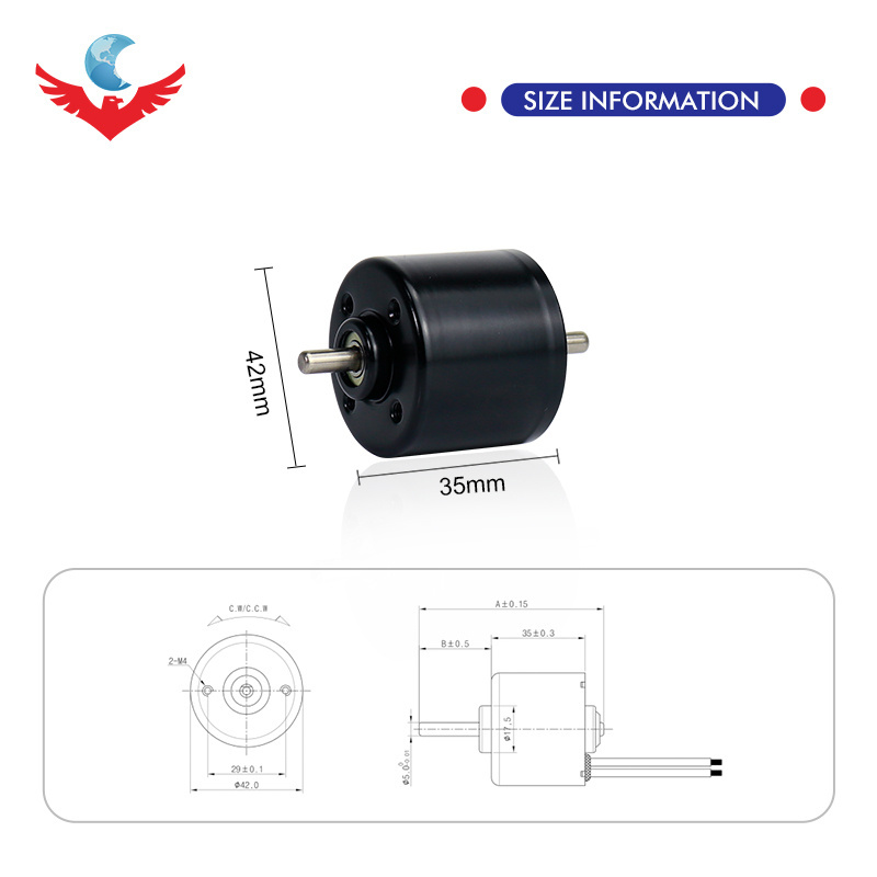 China Bldc Motor 42mm12v/24v  Pancake High Power Bldc Motors