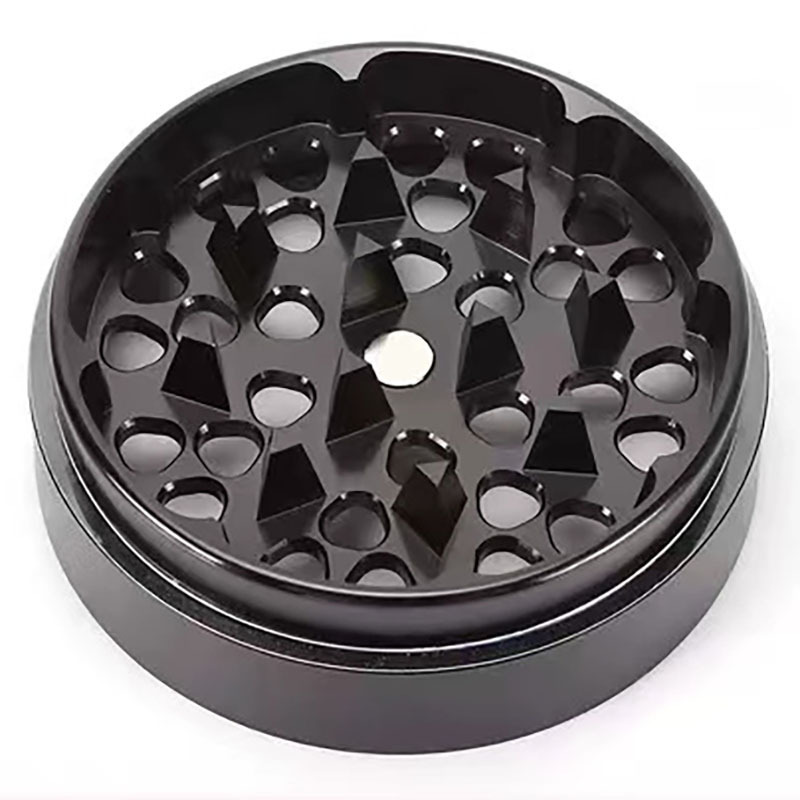 High Quality Matte Black Aluminum Zinc Alloy 2.5 Inch Herb Grinder