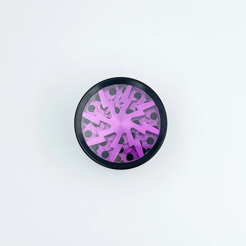 63mm herb grinder with free oem logo aluminum grinder herb cute pattern picture herb grinder lighting style