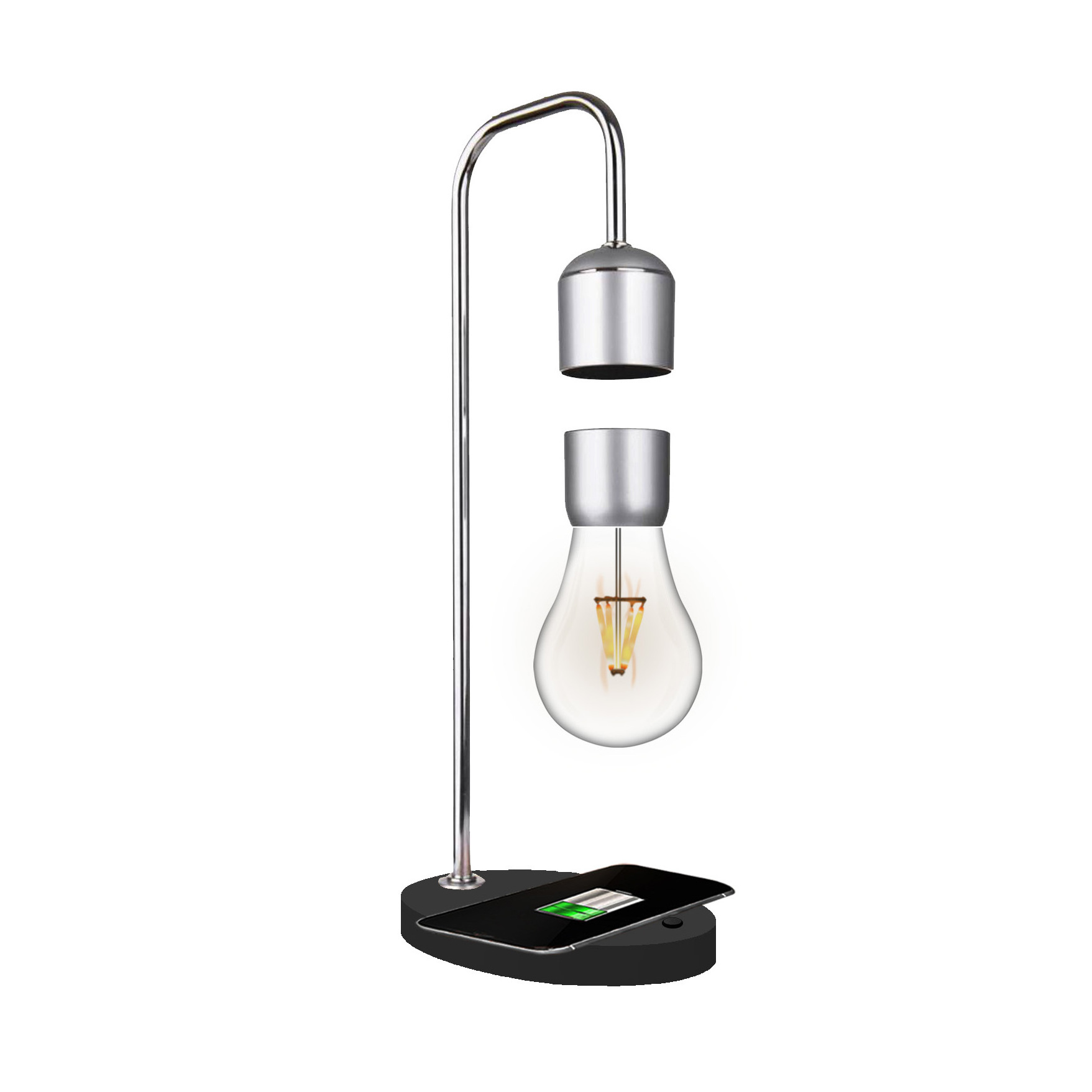 Floating switch lampe night bulb levitates suspended wireless charger vusum gleagle levitating planet moon lamp levitation