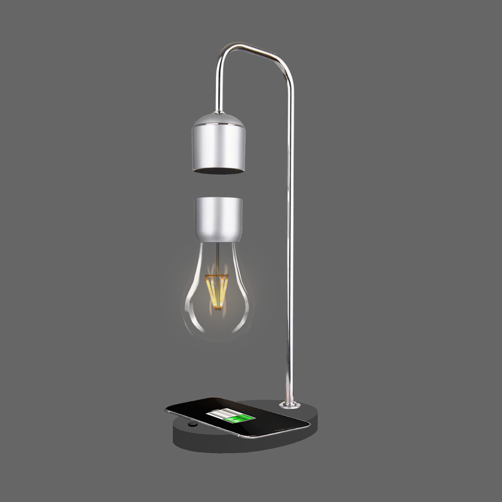 Floating switch lampe night bulb levitates suspended wireless charger vusum gleagle levitating planet moon lamp levitation