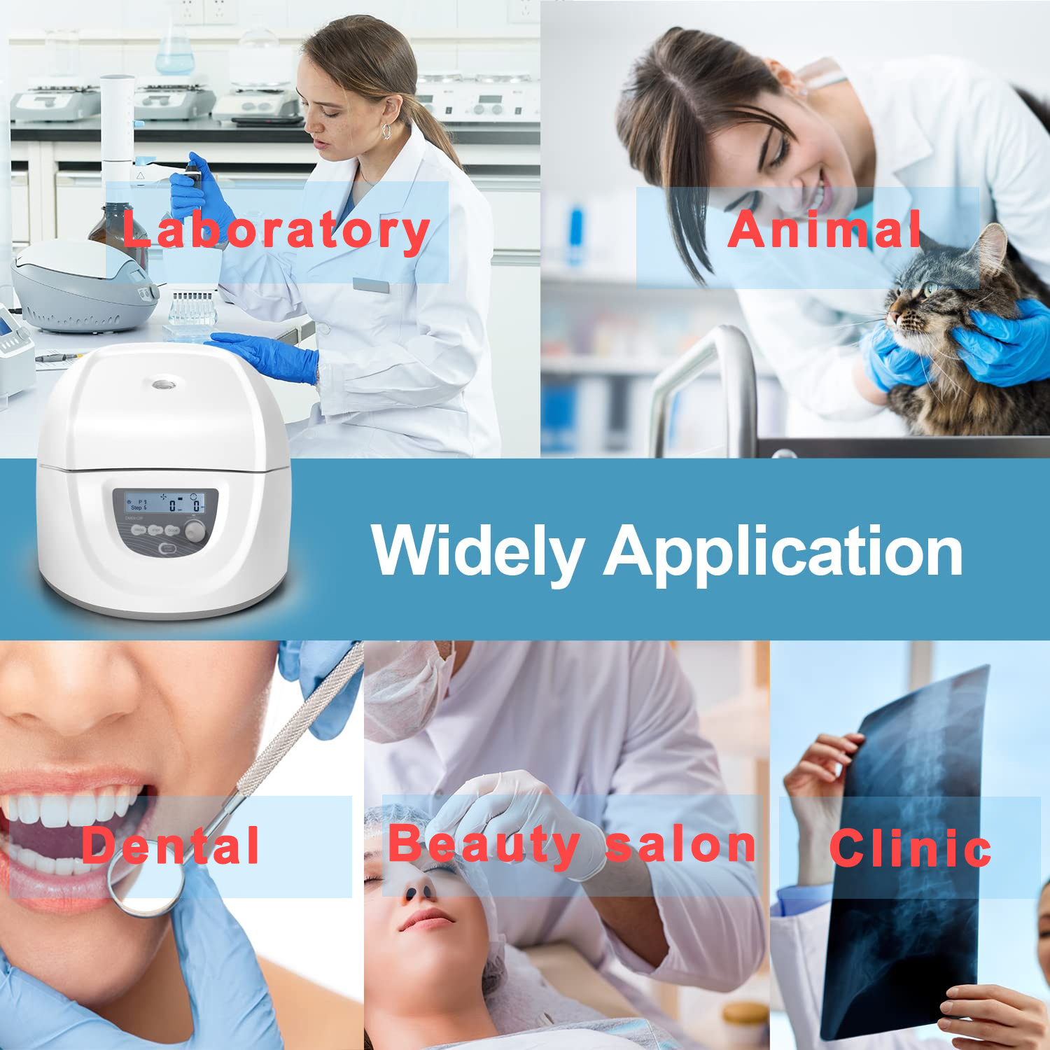 Weiai laboratory centrifugeuse blood prp tubes centrifuge machine medical Dental Hematocrit CGF PRF centrifuge machine