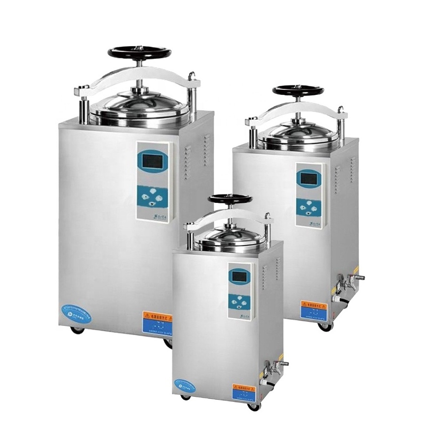 laboratory hospital Autoclave 28L 35L 50L 75L 100L Steam sterilizer food mushroom substrate Vertical autoclave sterilizer