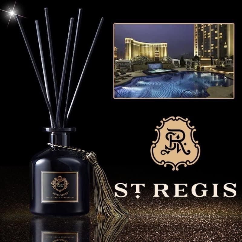 Hotel Smell Odor Eliminator Home Fragrance. Air Freshener Reed Diffuser With Black Rattan Stick.