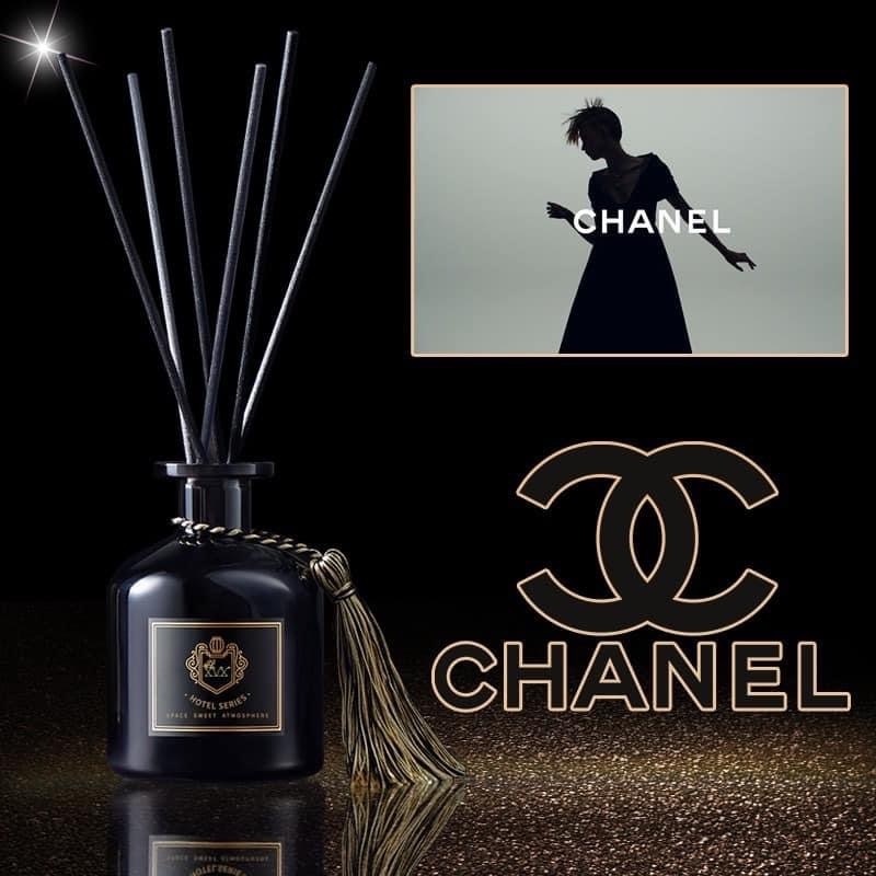 Hotel Smell Odor Eliminator Home Fragrance. Air Freshener Reed Diffuser With Black Rattan Stick.