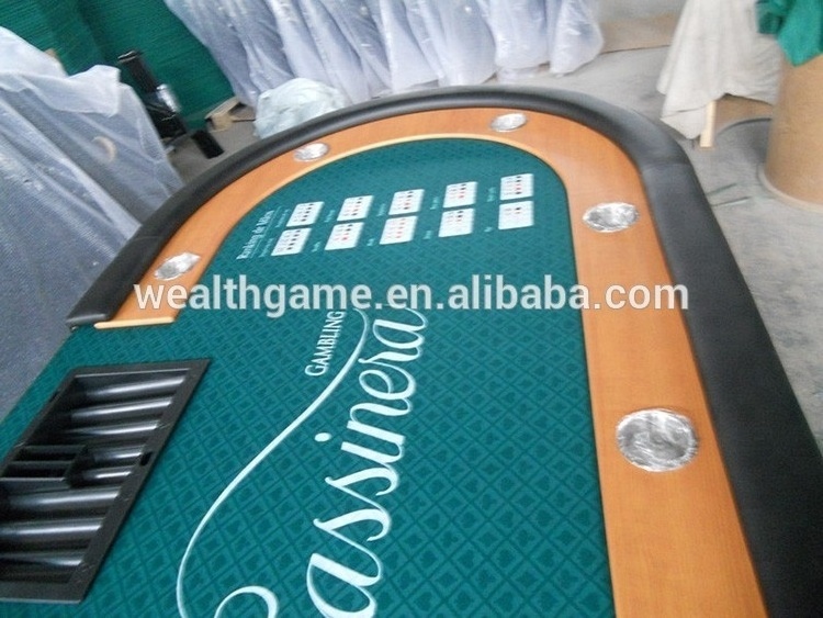 84 Inch Poker Table with Foldable Metal Leg /Welcome to customize