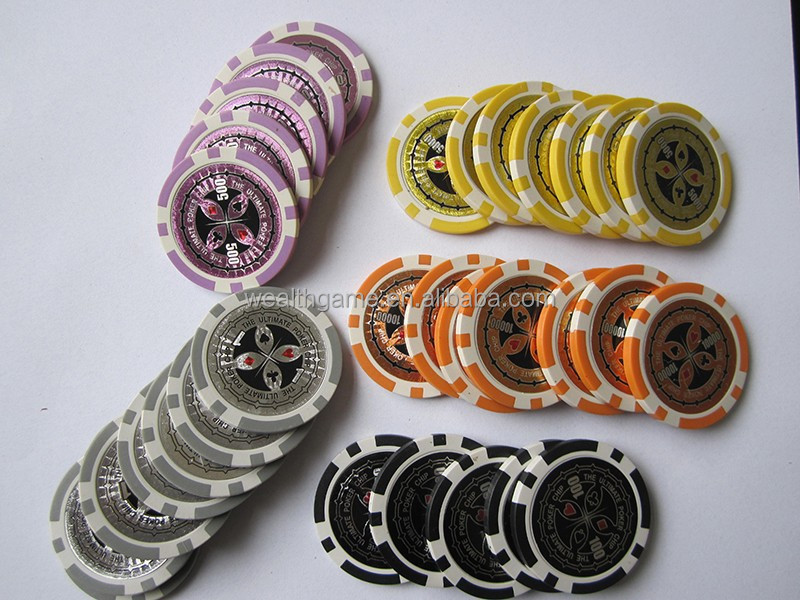 11.5g laser Sticker poker chip