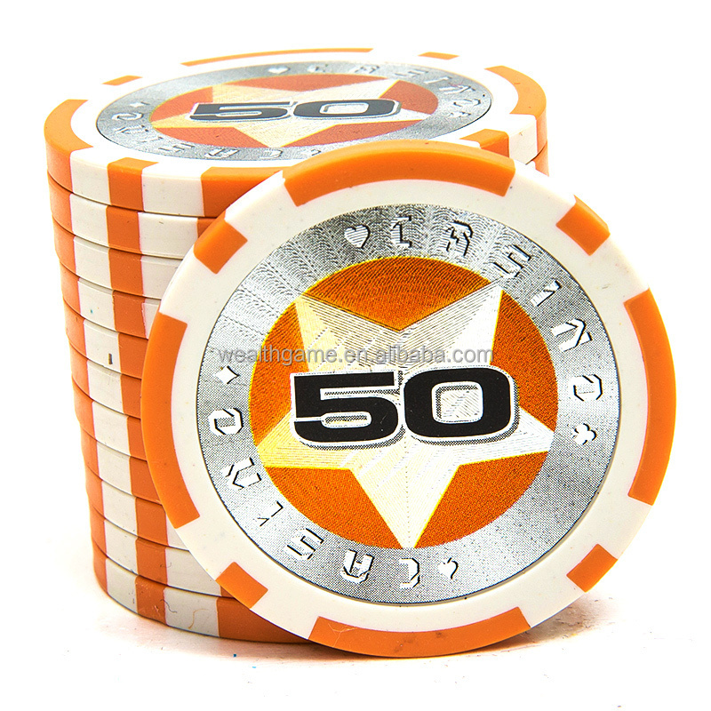 11.5g laser Sticker poker chip