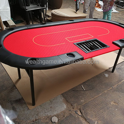 84inch High Quality Poker Table With Upgraded Metal Leg