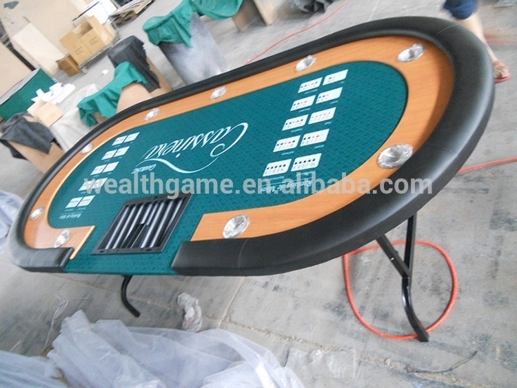 84 Inch Poker Table with Foldable Metal Leg /Welcome to customize