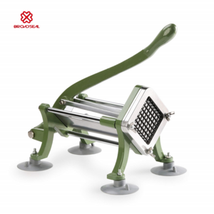 Kitchen Aluminium Alloy Commercial Grade Manual Potato Slicer 3/8" Blade Stainless Steel French Fry Cutter with Suction Feet