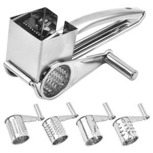 Kitchen Tools Hand Crank Shredder Butter Grater Stainless Steel Manual Rotary Cheese Grater With Handheld Drum Kitchen Gadget