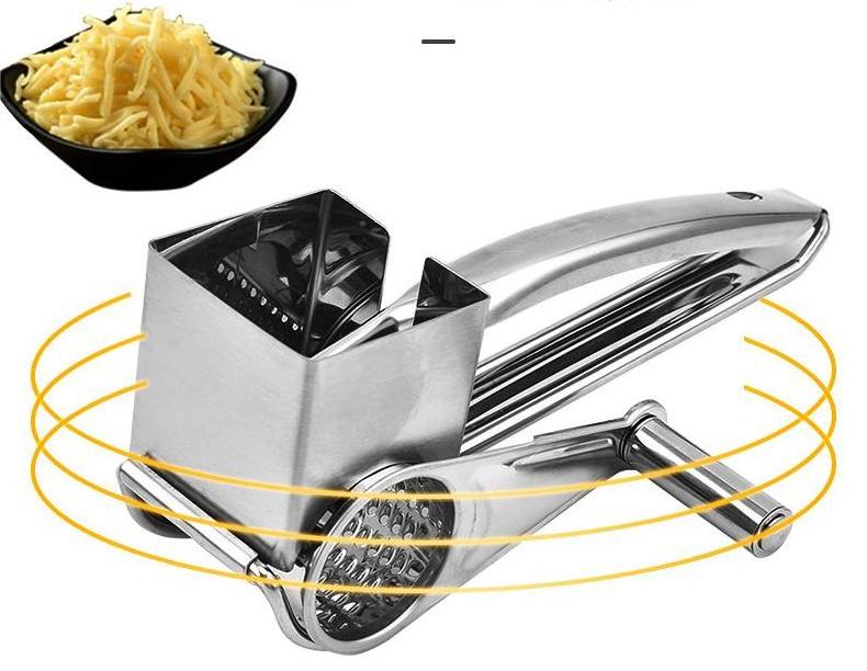 Kitchen Tools Hand Crank Shredder Butter Grater Stainless Steel Manual Rotary Cheese Grater With Handheld Drum Kitchen Gadget