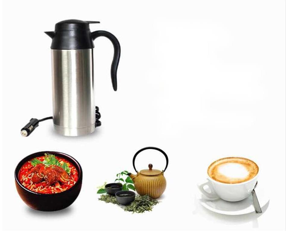 DC 24V Car Kettle 750ML Electric Car Kettle Travel Heater Water Bottle Large Capacity Tea Coffee Milk Car Boiler