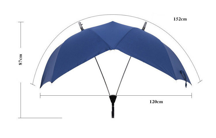 Double Shaft Umbrella Two-person Sombrillas Double Canopy for Two Lover's Umbrella