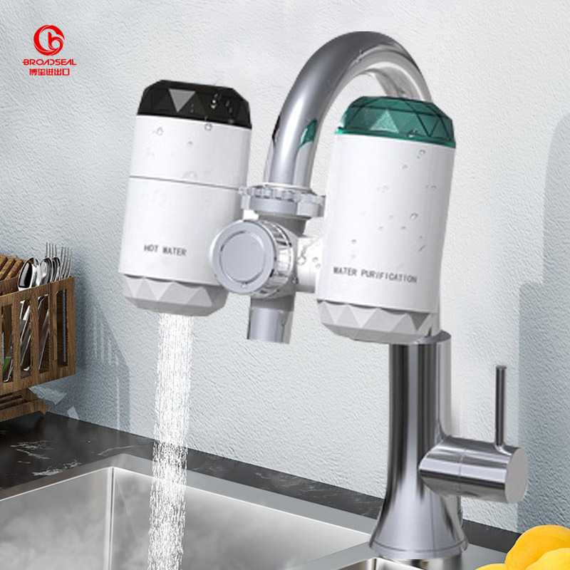 2 in 1 Purification Ceramics Tap Water Purifier and Instant Hot Water Tap Electric Health Faucet for Kitchen