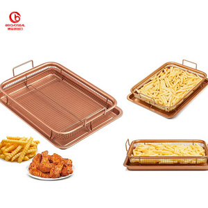 Stainless Steel Baking Tray Drain Basket Barbecue Oven Barbecue Plate Set Popular Barbecue Equipment Mesh Basket