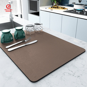 40*60cm Large Kitchen Absorbent Mat Coffee Dish Draining Mat Drying Mat Quick Dry Bathroom Drain Pad Kitchen Faucet Placemat