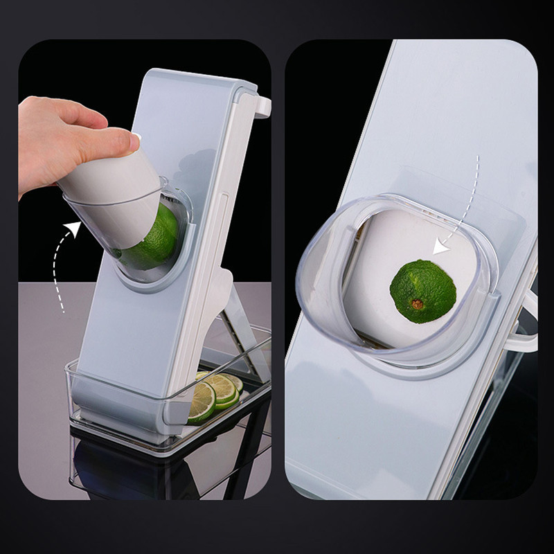 Safe Adjustable Mandoline Vegetable Slicer Food Chopper Vegetable Cutter Quick Dicer Fruit French Fry Julienne