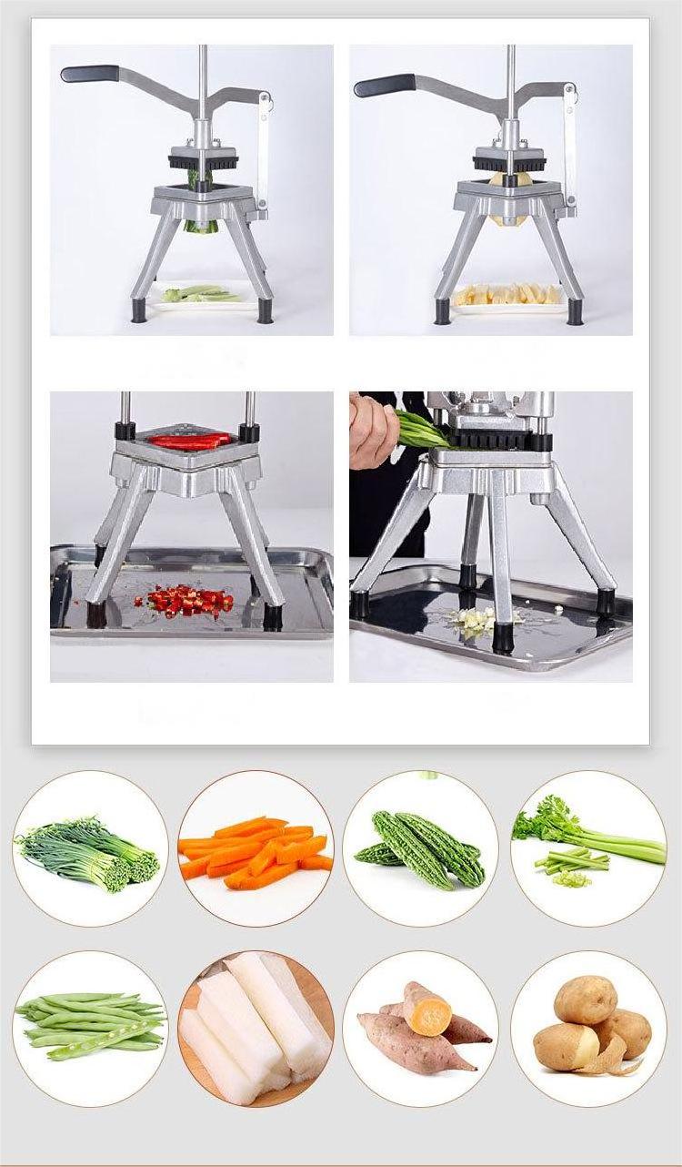 Commercial Stable Stainless Steel Manual Fruit & Vegetable Slitter Potato Cucumber Cutter