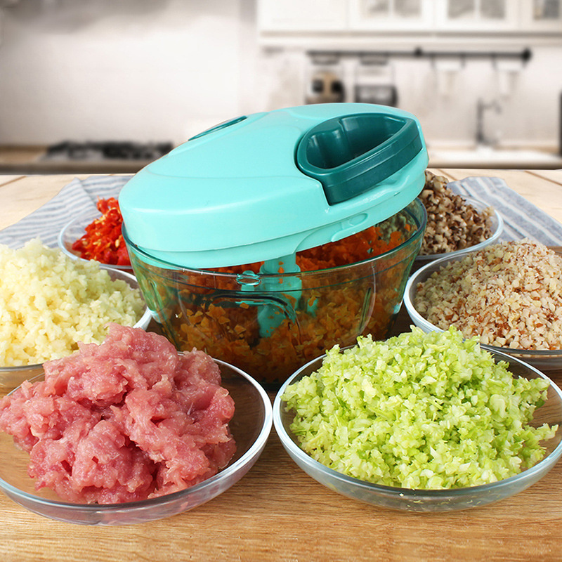 Kitchen Easy Hand Pull Food Chopper Mini Manual Food Processor Vegetable Slicer Dicer