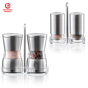 100ml Manual Glass Plastic Ceramic Nordic Spice Salt and Pepper Grinders Grinder Mill Mills Set Bottle Bulk