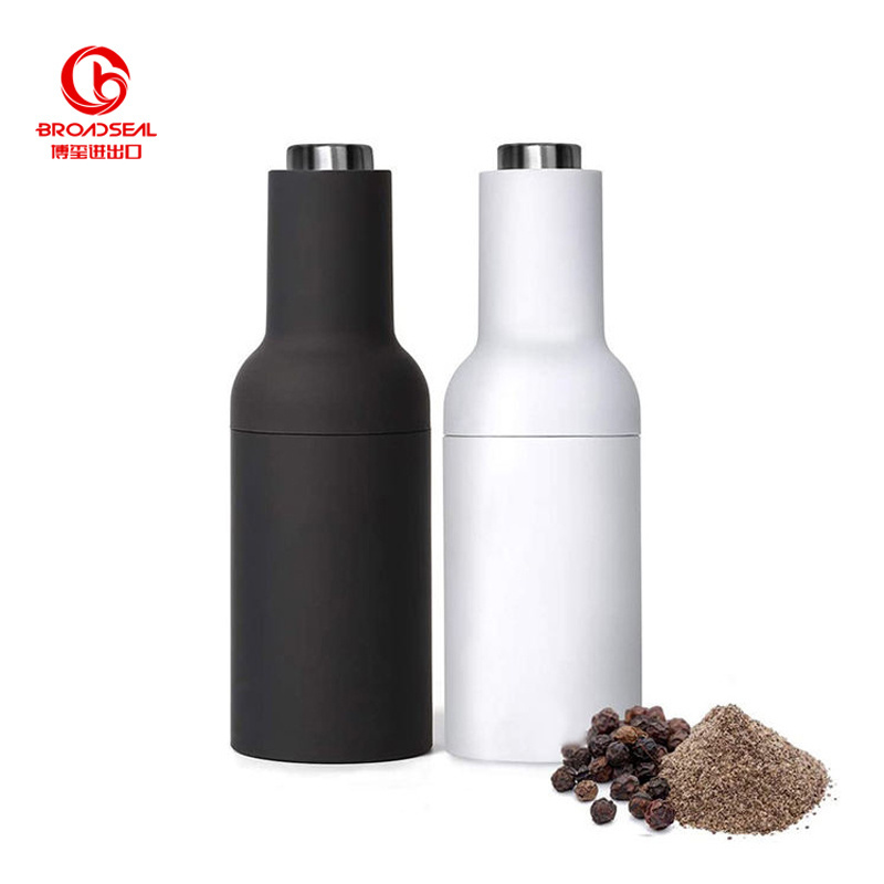 Electric Pepper Mill Stainless Steel Batteries Operated Electric Gravity Salt Pepper Grinder