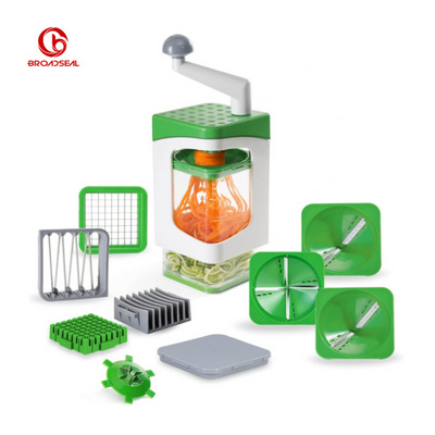 Household Kitchen Multifunctional Vegetable Cutter Slicer Creative Hand Cutter Rotary Cucumber Potato Slicer