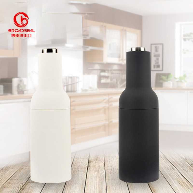 Electric Pepper Mill Stainless Steel Batteries Operated Electric Gravity Salt Pepper Grinder