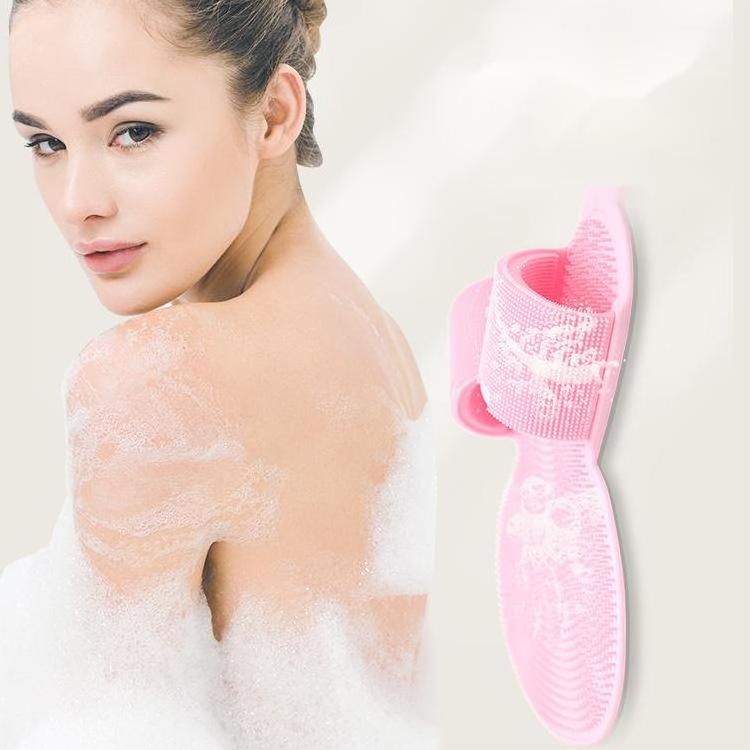 Foot Care Cleaner And Massager Remove Dead Skin Mat Cleaning Scrub Silicone Foot Brush with Non-Slip Suction Cups for Shower