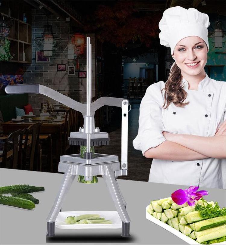 Commercial Stable Stainless Steel Manual Fruit & Vegetable Slitter Potato Cucumber Cutter