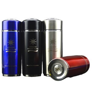 Water Energy Nano Flask Customized Stainless Steel Vacuum  Alkaline bottle PH 8-10 crystal water bottle