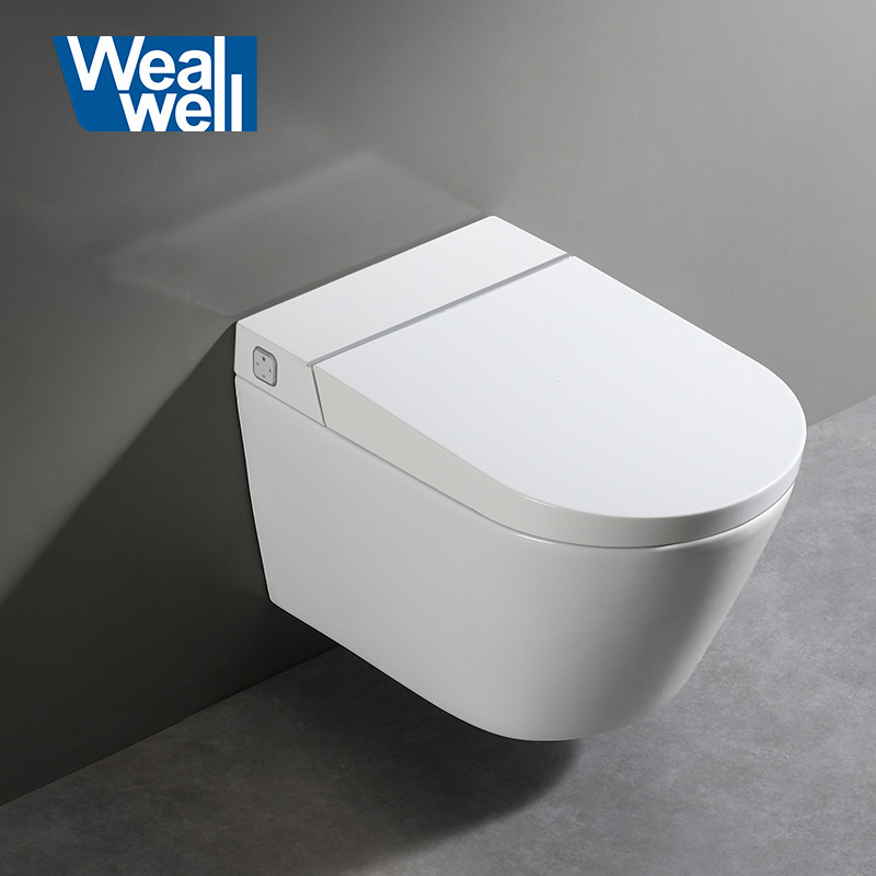 Wall hung smart toilet Not included concealed cistern instant heating seat intelligent  wall hung toilet