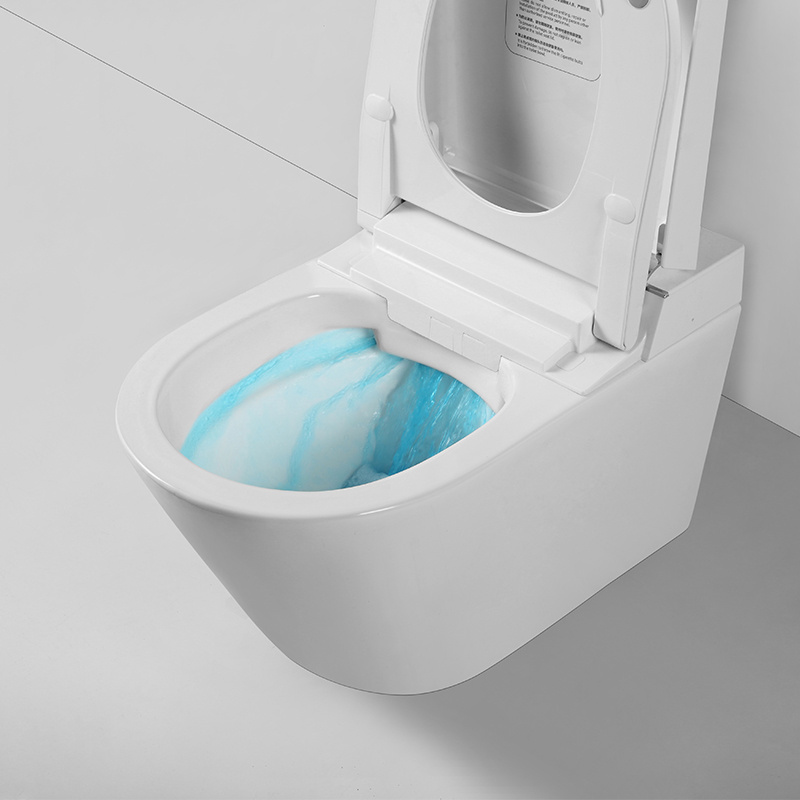 Wall hung smart toilet Not included concealed cistern instant heating seat intelligent  wall hung toilet