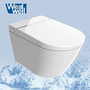 Wall hung smart toilet Not included concealed cistern instant heating seat intelligent  wall hung toilet