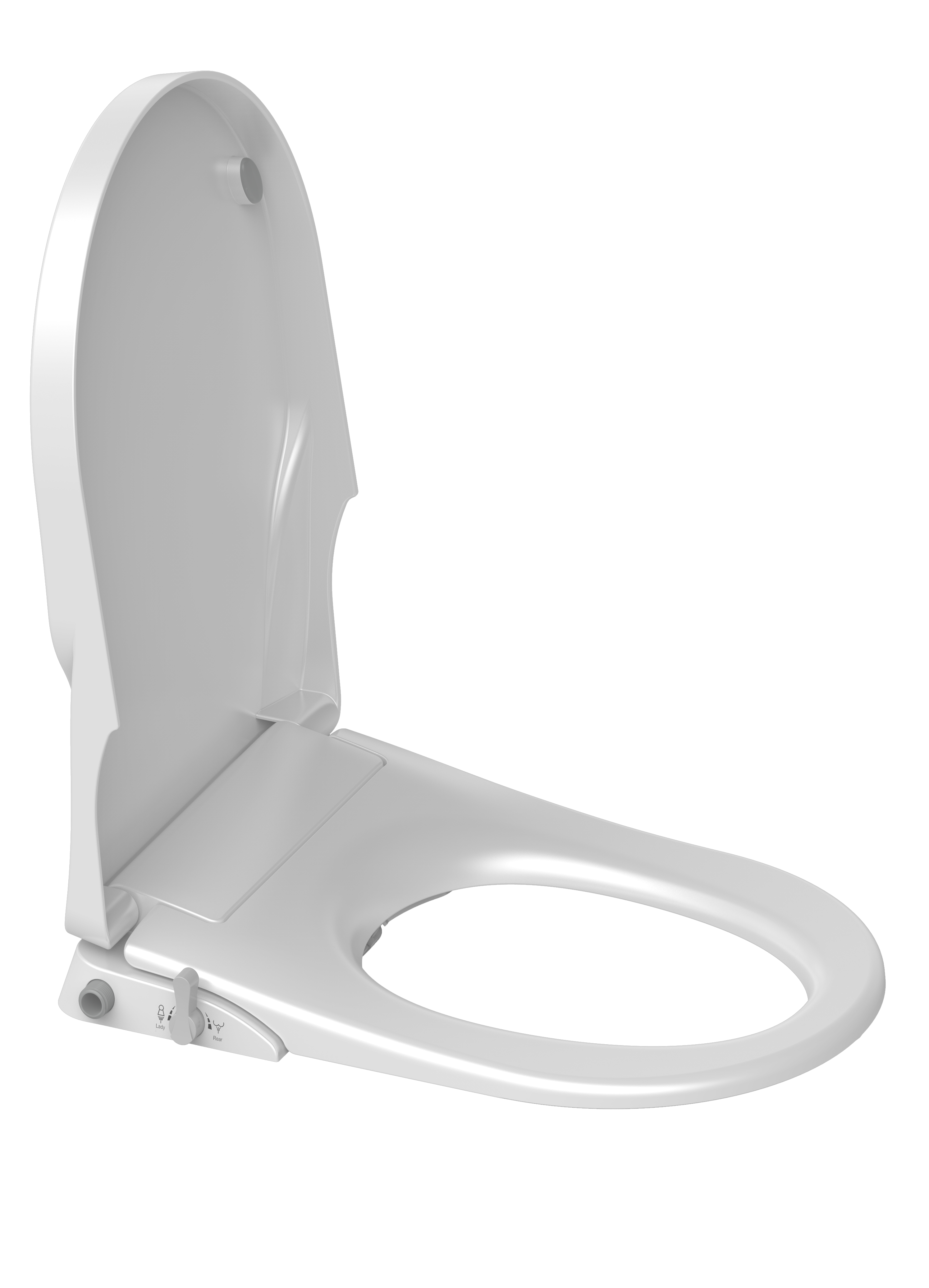 Eco- friendly Non-electric toilet bidet Manual Dual Nozzle bidet toilet seat cover