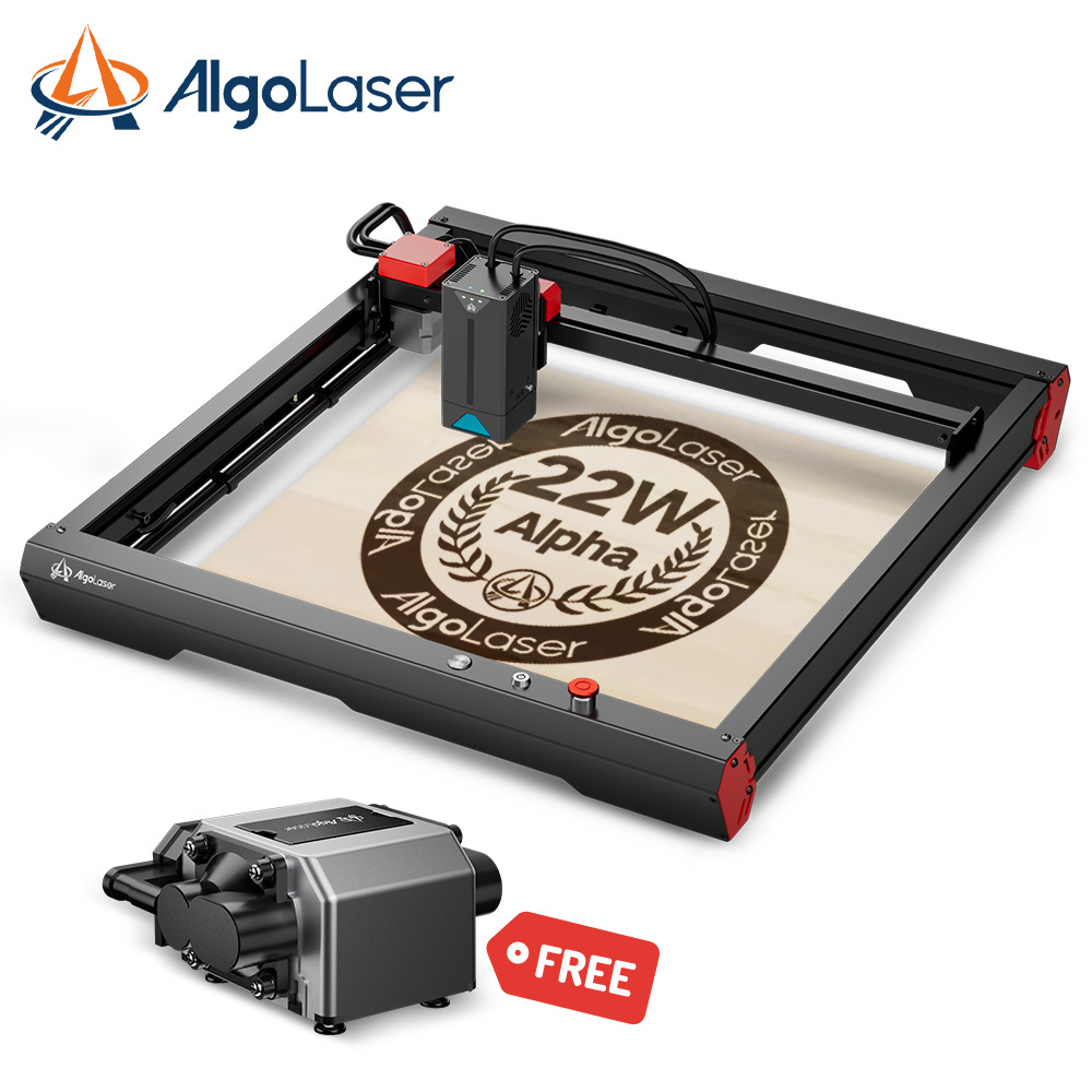 Algolaser Alpha 22W Laser Engraver, DIY CNC Laser Engraving Cutting Machine for Wood