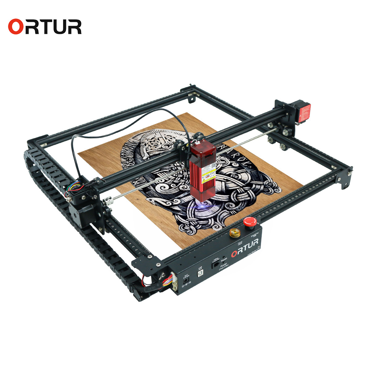 MINI ORTUR Laser Engraver 20W CNC Desktop Wood /Bamboo/Leather/Stone/Ceramic/ Paperboard Laser Cutter Engraving Machine