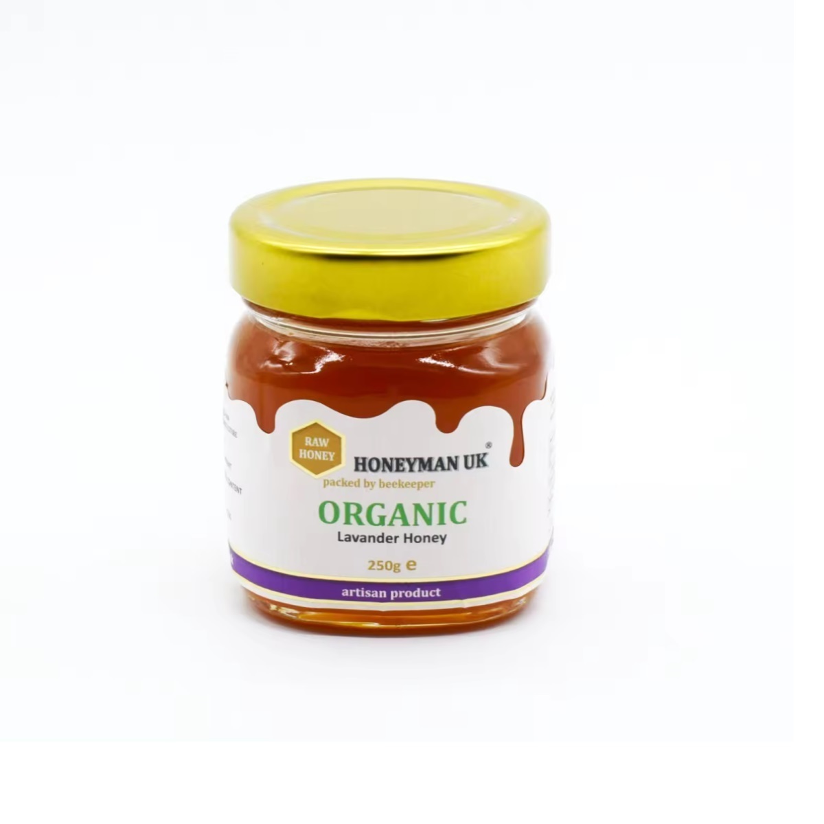 Good Price Raw Honey High Pollen Content 250g Mason Jar Cold Extracted OEM Natural l Organic Lavender Honey from Romania