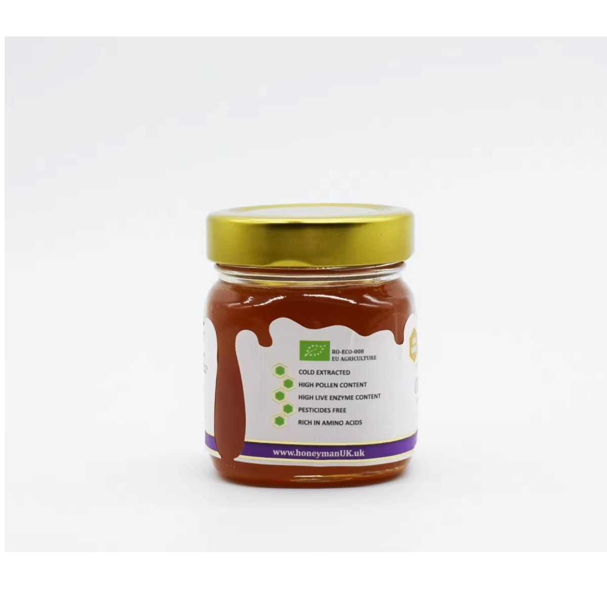 Good Price Raw Honey High Pollen Content 250g Mason Jar Cold Extracted OEM Natural l Organic Lavender Honey from Romania