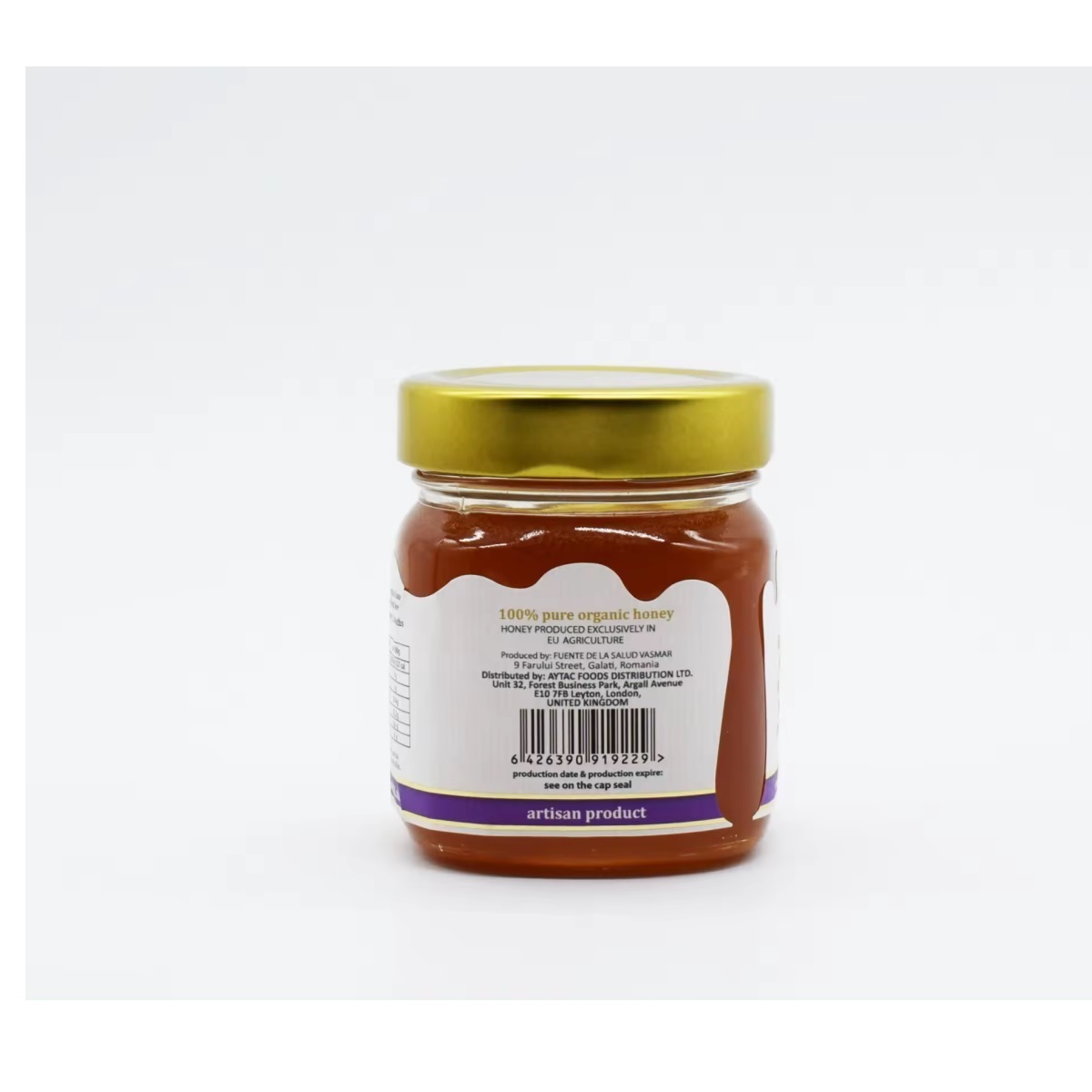 Good Price Raw Honey High Pollen Content 250g Mason Jar Cold Extracted OEM Natural l Organic Lavender Honey from Romania