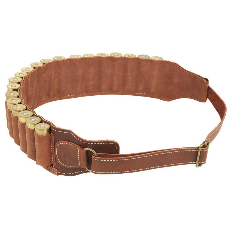 Hunting Leather Cartridge Belt 12 Gauge Shooting Leather Belt Best Quality Leather Shoting Cartridge Belt For Hunting