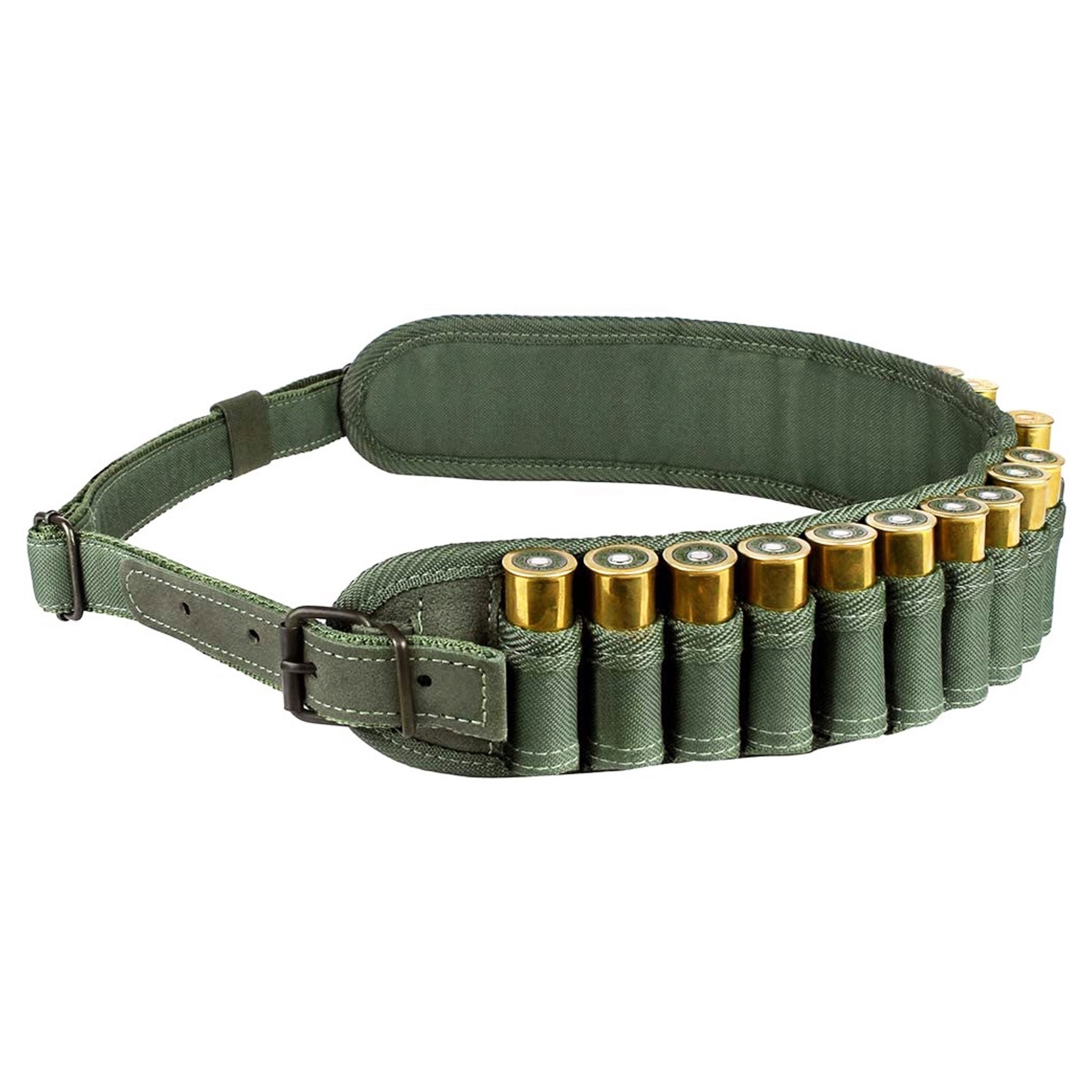 Nylon bandolier Shell Holder Khaki Green Cartridge Belt Top-rated Belt For Carrying Hunting Shooting Cartridges