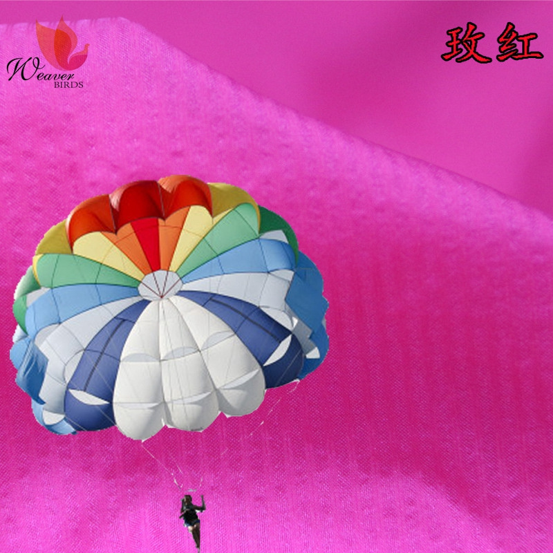 380T Vertical Stripe 100 Nylon Taffeta Fabric Silicone Coating Tent Fabric Paraglider/Parachute/Hammock Fabric