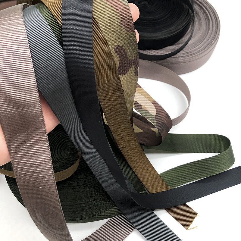 Custom multicolor Black Polyester/Nylon Bias Tape binding tape for Clothes Twill Webbing Manufacturer Heavy duty